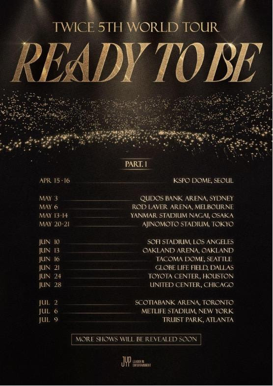 Twice 2023 World Tour Fan date