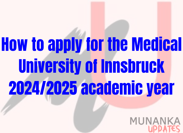 2024-2025 Medical University of Innsbruck online Application